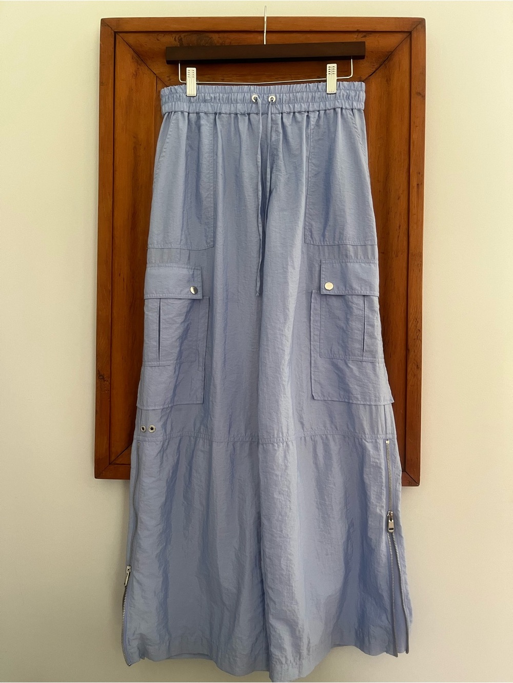 cinq a sept wide leg Nitsan Utility Pants Periwinkle Stone Wash